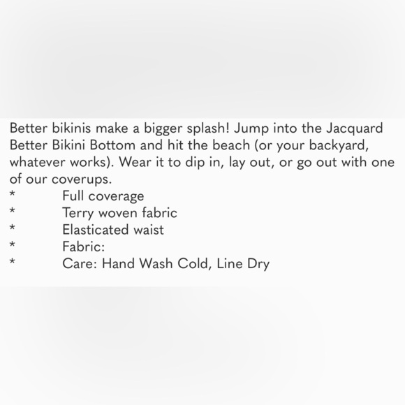 NWT Good‎ American Pink Jacquard Bikini Bottom - Picture 8 of 10